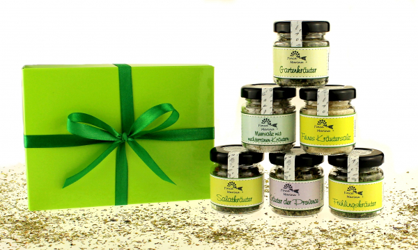 Kräuter - Gourmetset in der Geschenkbox